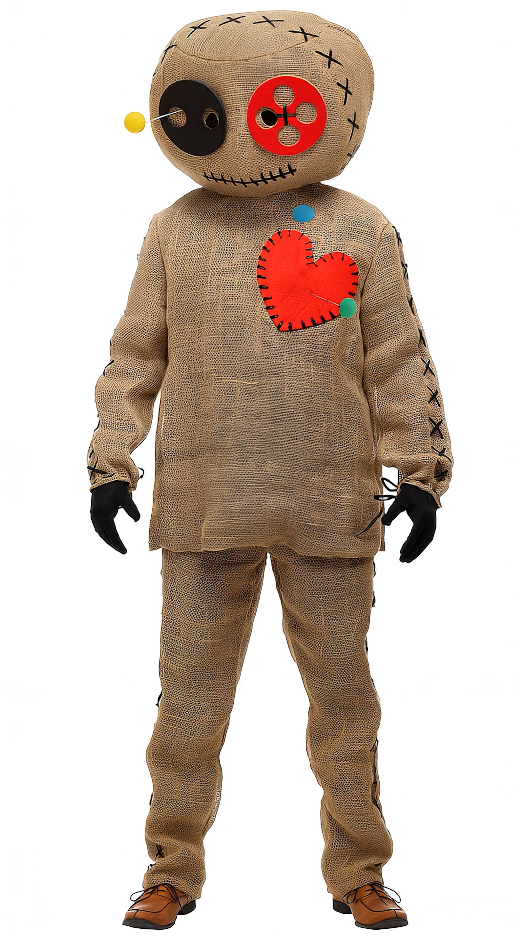 FUN8651AD Adult Burlap Voodoo Doll Costume